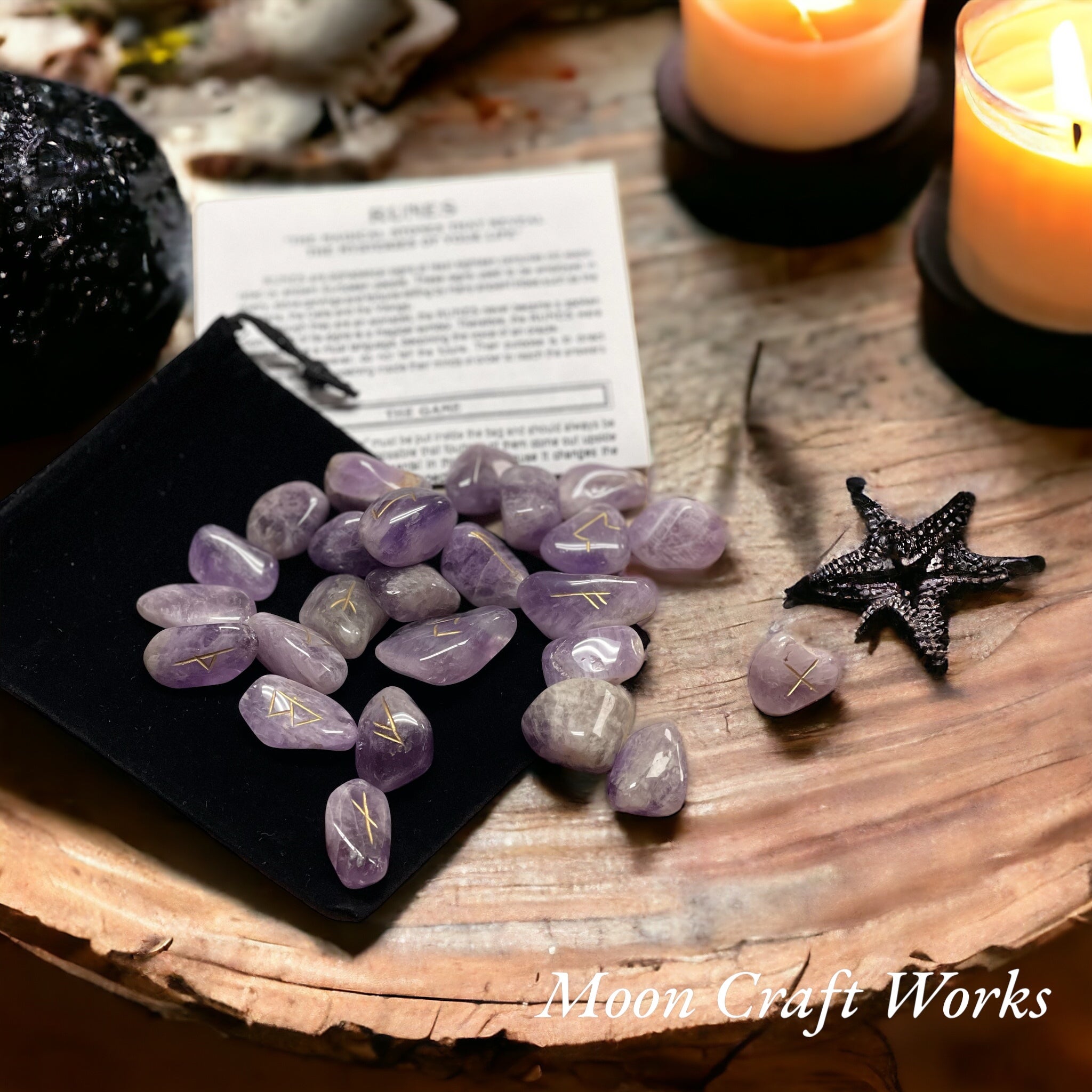Amethyst Rune Set(Higher Conscious and Spiritual Awakening) | Moon ...